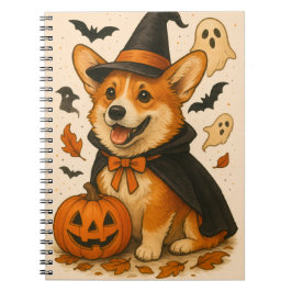 Sweet Halloween Niedlich Adorable Corgi Pumpkin Notizblock