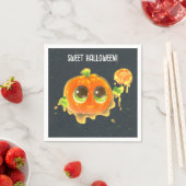 Sweet Halloween Party Paper Napkin with Pumpkin Serviette (Beispiel)