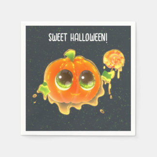 Sweet Halloween Party Paper Napkin with Pumpkin Serviette