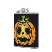 Sweet Halloween Pumpkin Face Flachmann (Links)