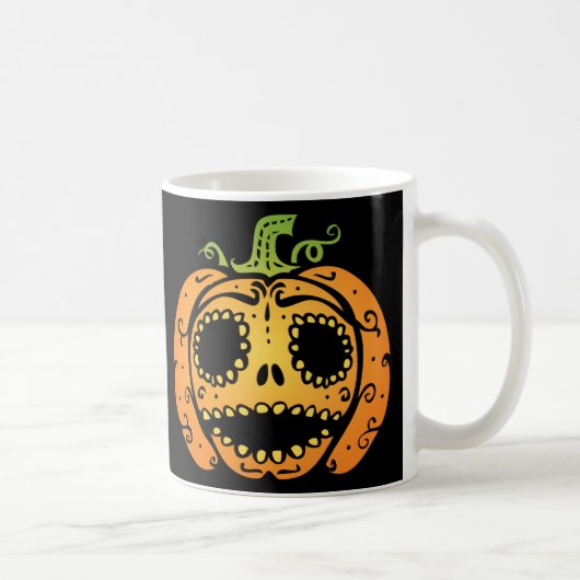 Sweet Halloween Pumpkin Face Kaffeetasse (Rechts)