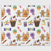 Sweet Halloween Wrapping Paper Geschenkpapier (Flach)