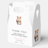 Sweet Hamster, Pink Cupcake Children's Birthday Geschenkschachtel (Geöffnet)
