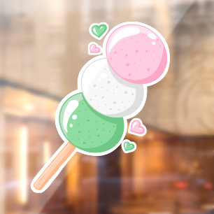 Sweet Hanami Dango Fensteraufkleber