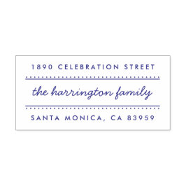 Sweet handgeschriebene Rücksendeadresse von Famili Permastempel