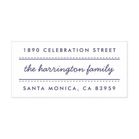 Sweet handgeschriebene Rücksendeadresse von Famili Permastempel (Design)