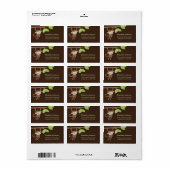 Sweet Hanging Monkey Address Label Adressaufkleber (Vorne)