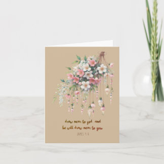 Sweet Hanging Petal Parade Zeichnete nahe an Gott Karte