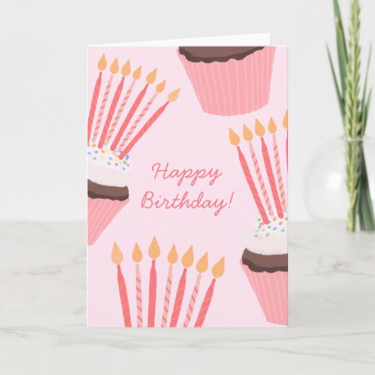 Sweet Happy Birthday Card Karte (Vorderseite)