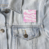 Sweet Happy Fuchsia Pink Clouds Button (Beispiel)