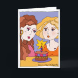 Sweet Happy Geburtstag Special Girl Old Friend Karte<br><div class="desc">Diese schöne Geburtstagskarte, die eine Illustration von Susan M. Epperly enthält, ist geeignet, Ihre liebe Freundin, beste Freundin, Schwester, lesbische Partnerin oder eine andere besondere Geburtstagskarte in Ihrem Leben zu geben! Karo unbedingt die komplette Linie der Tiger Lily Studios aus, inklusive einer Sammlung von großartigen Geräten und anderen Geschenken für...</div>