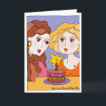 Sweet Happy Geburtstag Special Girl Old Friend Karte<br><div class="desc">Diese schöne Geburtstagskarte, die eine Illustration von Susan M. Epperly enthält, ist geeignet, Ihre liebe Freundin, beste Freundin, Schwester, lesbische Partnerin oder eine andere besondere Geburtstagskarte in Ihrem Leben zu geben! Karo unbedingt die komplette Linie der Tiger Lily Studios aus, inklusive einer Sammlung von großartigen Geräten und anderen Geschenken für...</div>
