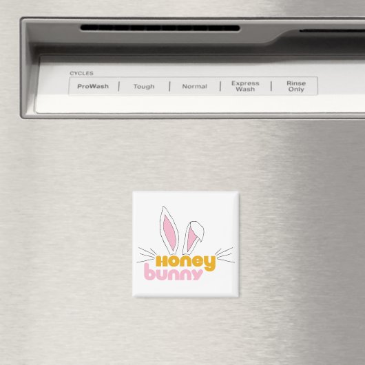 Sweet Happy Hunny Bunny Honey Rabbit Art Magnet (In Situ (Geschirrspüler))