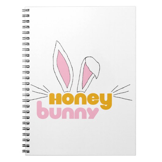 Sweet Happy Hunny Bunny Honey Rabbit Art Notizblock (Vorderseite)
