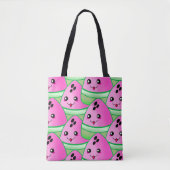 Sweet Happy Niedlich Pink Melon Fruit Fun Tasche (Vorderseite)
