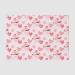 Sweet Happy Valentines Day Ice Creme Herz Seidenpapier