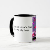 Sweet Happy Valentine's Day With All My Love Tasse (Vorderseite Links)