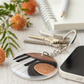 Sweet Harmony – Stroopwafel on Piano Key Holder Schlüsselanhänger (Vorderseite rechts)