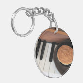 Sweet Harmony – Stroopwafel on Piano Key Holder Schlüsselanhänger (Vorderseite links)