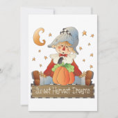 Sweet Harvest Dreams Einladung (Vorderseite)