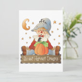 Sweet Harvest Dreams Einladung (Stehend Vorderseite)