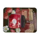 Sweet Harvest: Strawberry Jam Jars Magnet (Horizontal)
