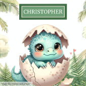 Sweet Hatching Bald Baby Dinosaurier Personalisier Kissen