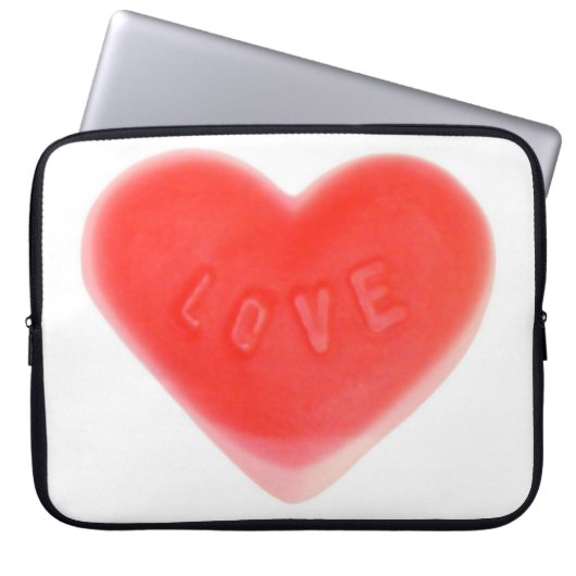 Sweet Heart 15" Notebook-Hülle Laptopschutzhülle (Vorderseite)