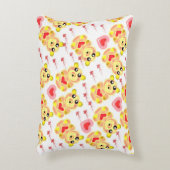 Sweet Heart Bear Nursery Pattern Dekokissen (Vorderseite(Vertikal))