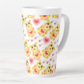 Sweet Heart Bear Nursery Pattern Milchtasse (Rechte Ecke)