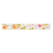 Sweet Heart Bear Nursery Pattern Satinband (Vorderseite)