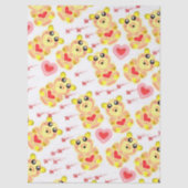 Sweet Heart Bear Nursery Pattern Seidenpapier (Vorderseite)