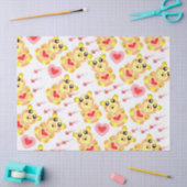 Sweet Heart Bear Nursery Pattern Seidenpapier (Basteln)
