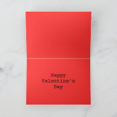 Sweet Heart Black 'Happy Valentine's Day' Karte (Innenseite)