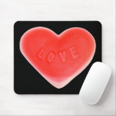 Sweet Heart Black Mousepad (Mit Mouse)