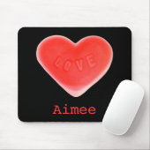 Sweet Heart Black 'Name' Mousepad (Mit Mouse)