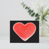 Sweet Heart Black Postcard Postkarte (Stehend Vorderseite)