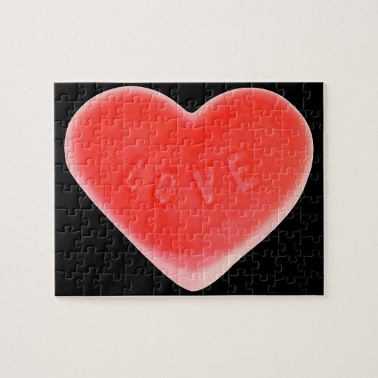 Sweet Heart Black Puzzle (Horizontal)