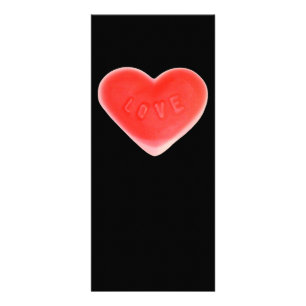 Sweet Heart Black Rack-Karte Werbekarte