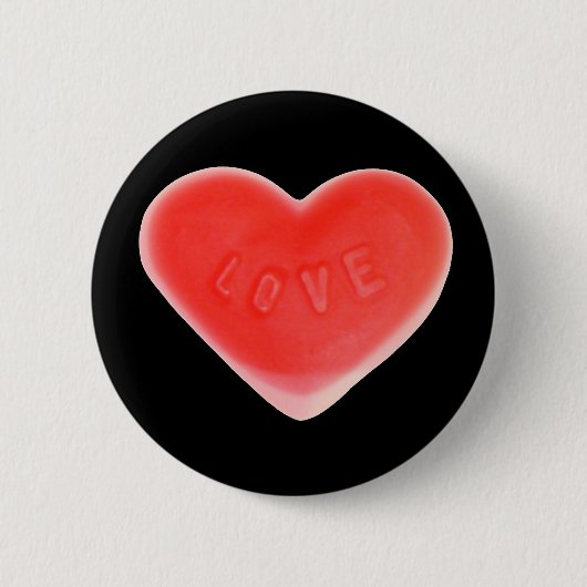 Sweet Heart Black Taste rund Button (Vorderseite)
