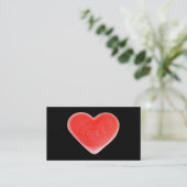 Sweet Heart Black Visitenkarte (Stehend Vorderseite)