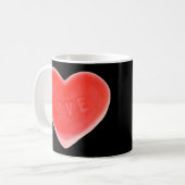 Sweet Heart Black 'Your Text' Tasse (Vorderseite Links)