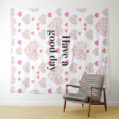 Sweet heart blooming wandteppich (Beispiel (Horizontal))