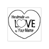 Sweet ♥ Heart CUSTOM "Handmade in Liebe" Kunst, Br Gummistempel (Prägung)