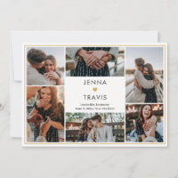 Sweet Heart Editable Color Save the Date Card