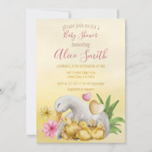 Sweet Heart Greenery Yellow Mommy & Baby Dusche