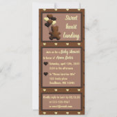 "Sweet heart Landung" - Einladung zur Babydusche (Vorderseite)