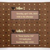 "Sweet heart Landung" - Einladung zur Babydusche (Innenseite Mitte)