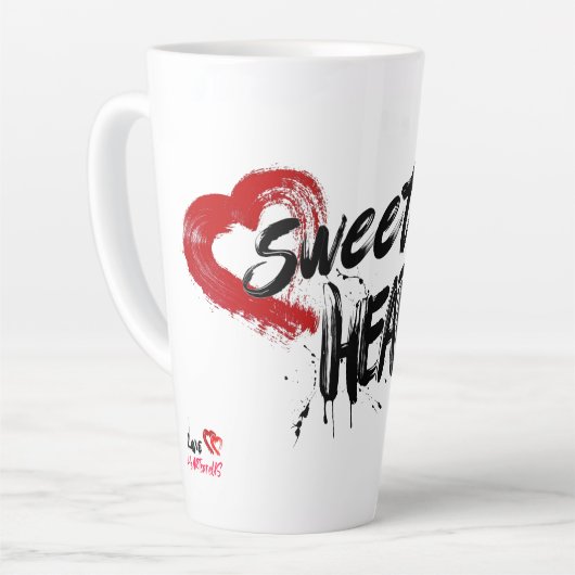 Sweet Heart Latte Tasse (Linke Ecke)