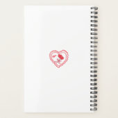 Sweet Heart Lollipop & Bird Personalized Notebook Planer (Rückseite)